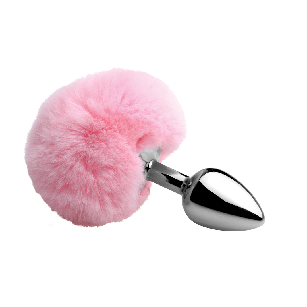Fluffy Bunny Tail – Anale Plug – Roze