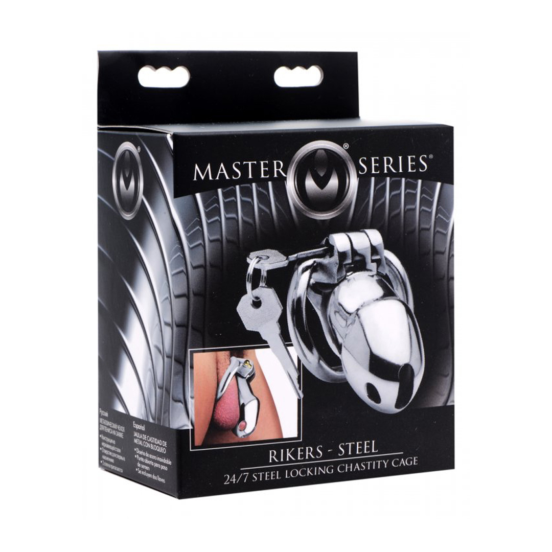 Rikers 24-7 – RVS Locking Chastity Cage