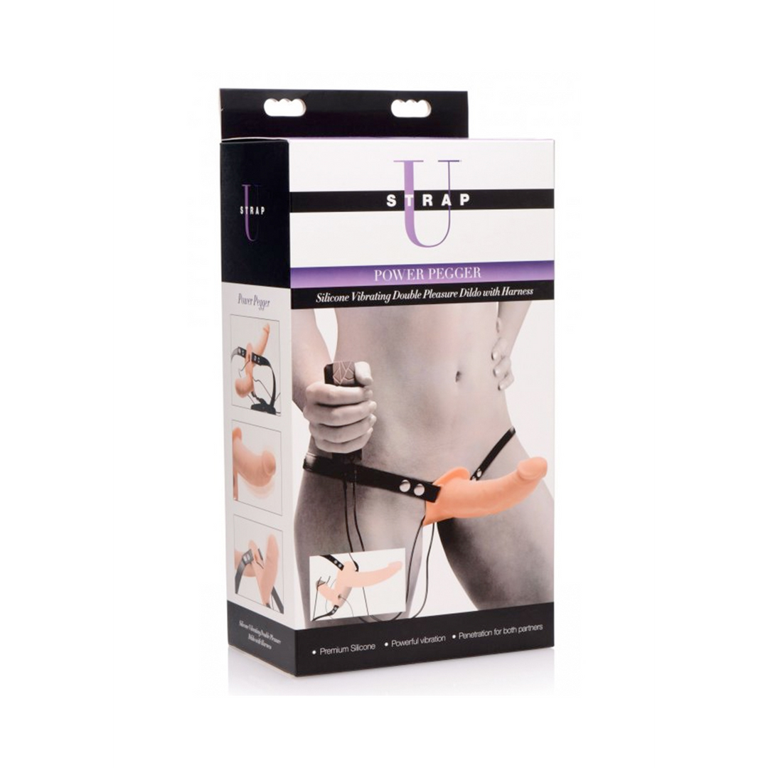 Supreme Pleasure – Vibrerende Dubbele Dildo met Harnas