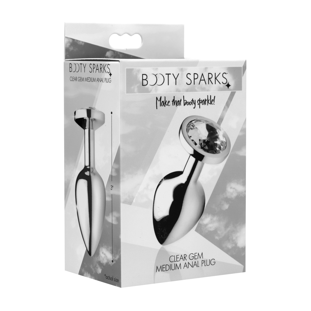 Duidelijke Gem Anale Plug Medium – Duidelijk
