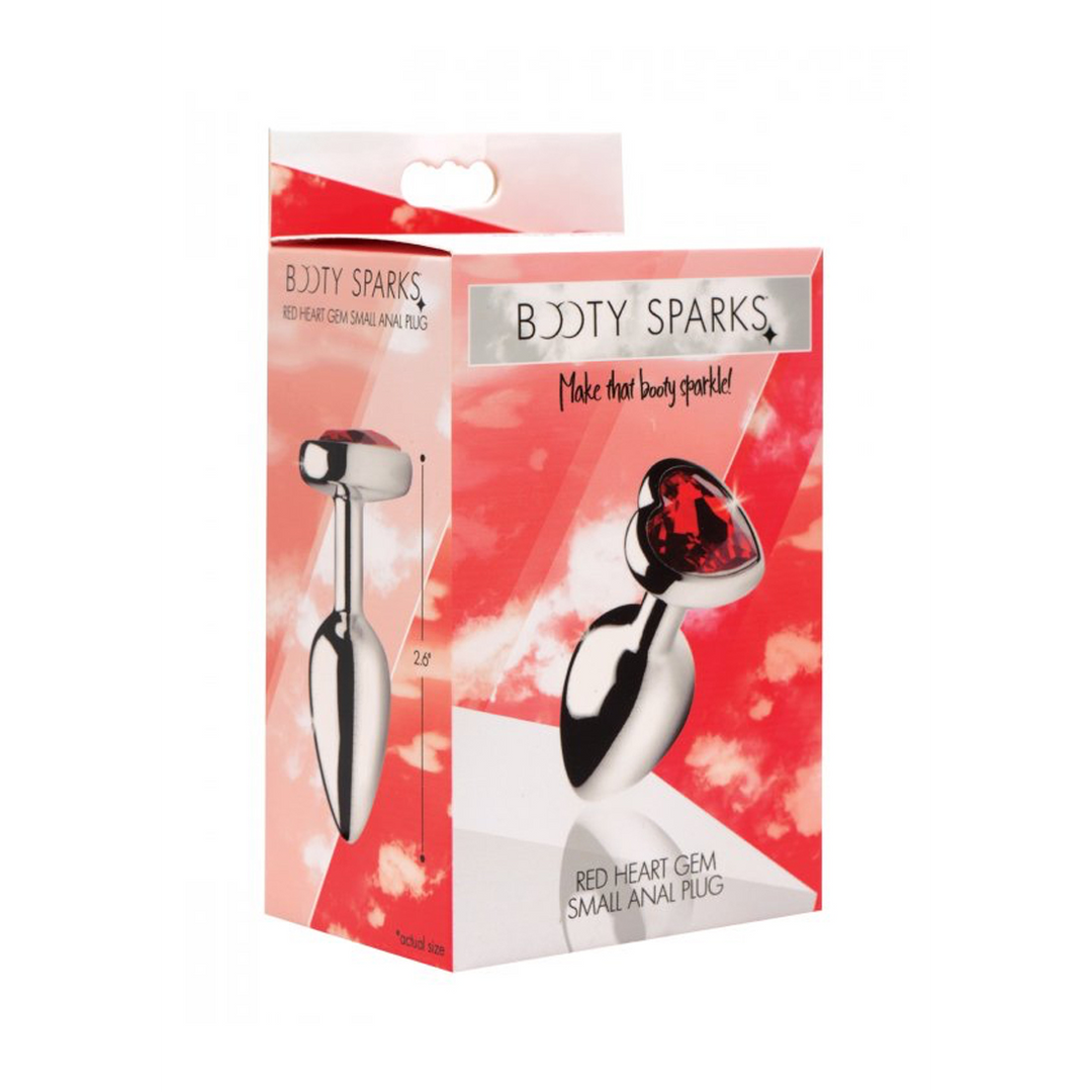 Rode Hart Gem – Butt Plug – Klein