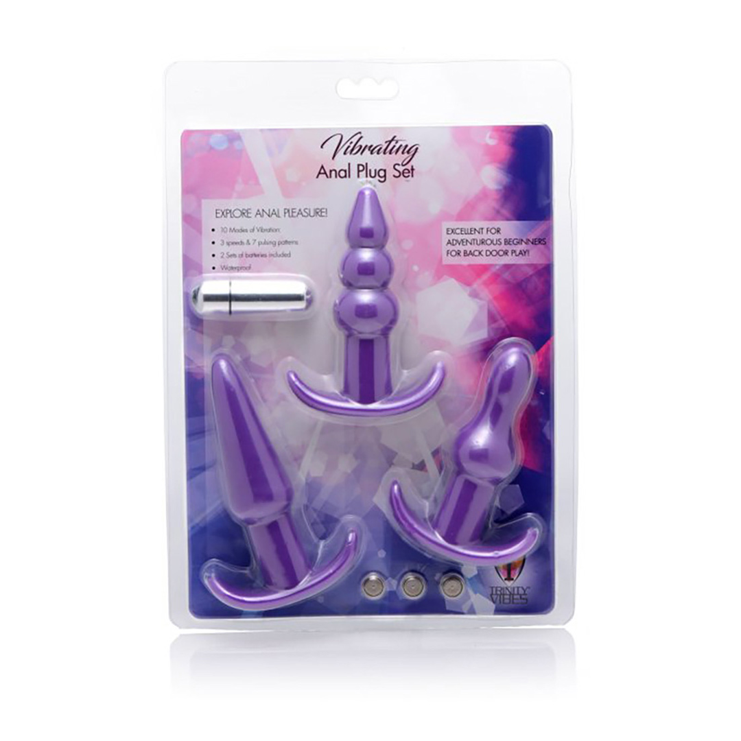 4-delige Vibrerende Butt Plug Set