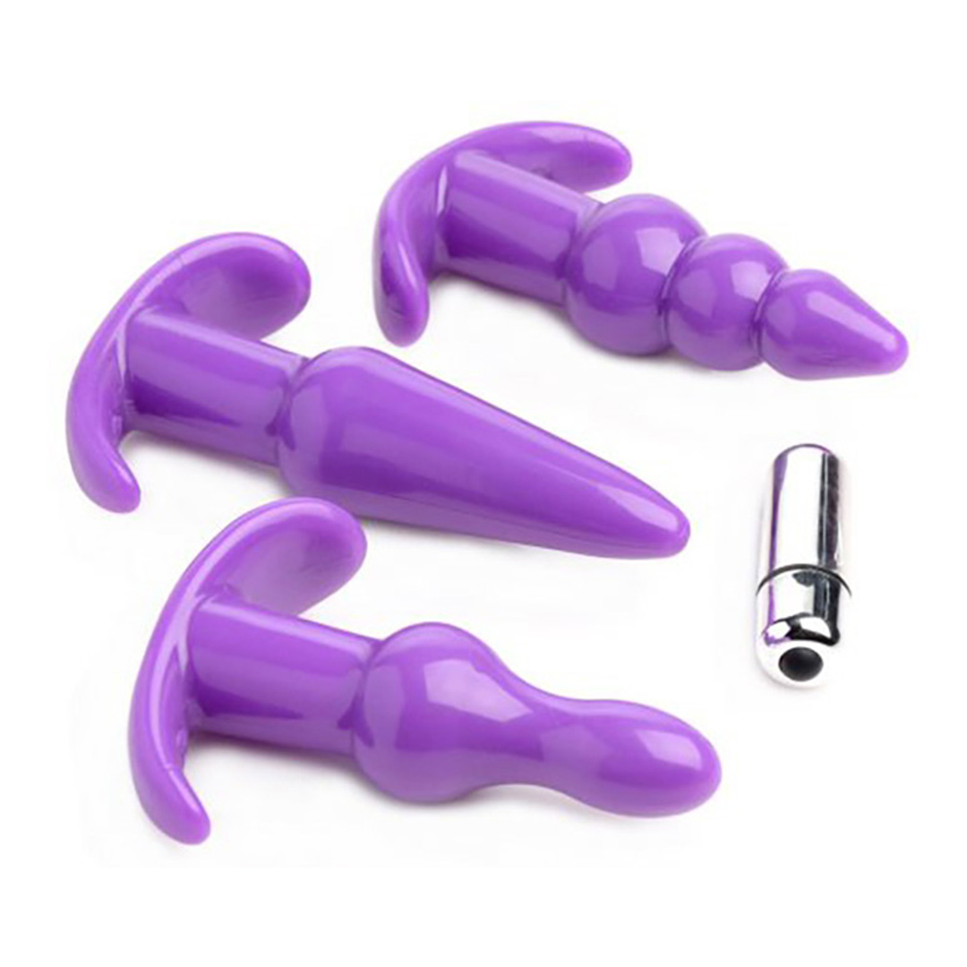 4-delige Vibrerende Butt Plug Set