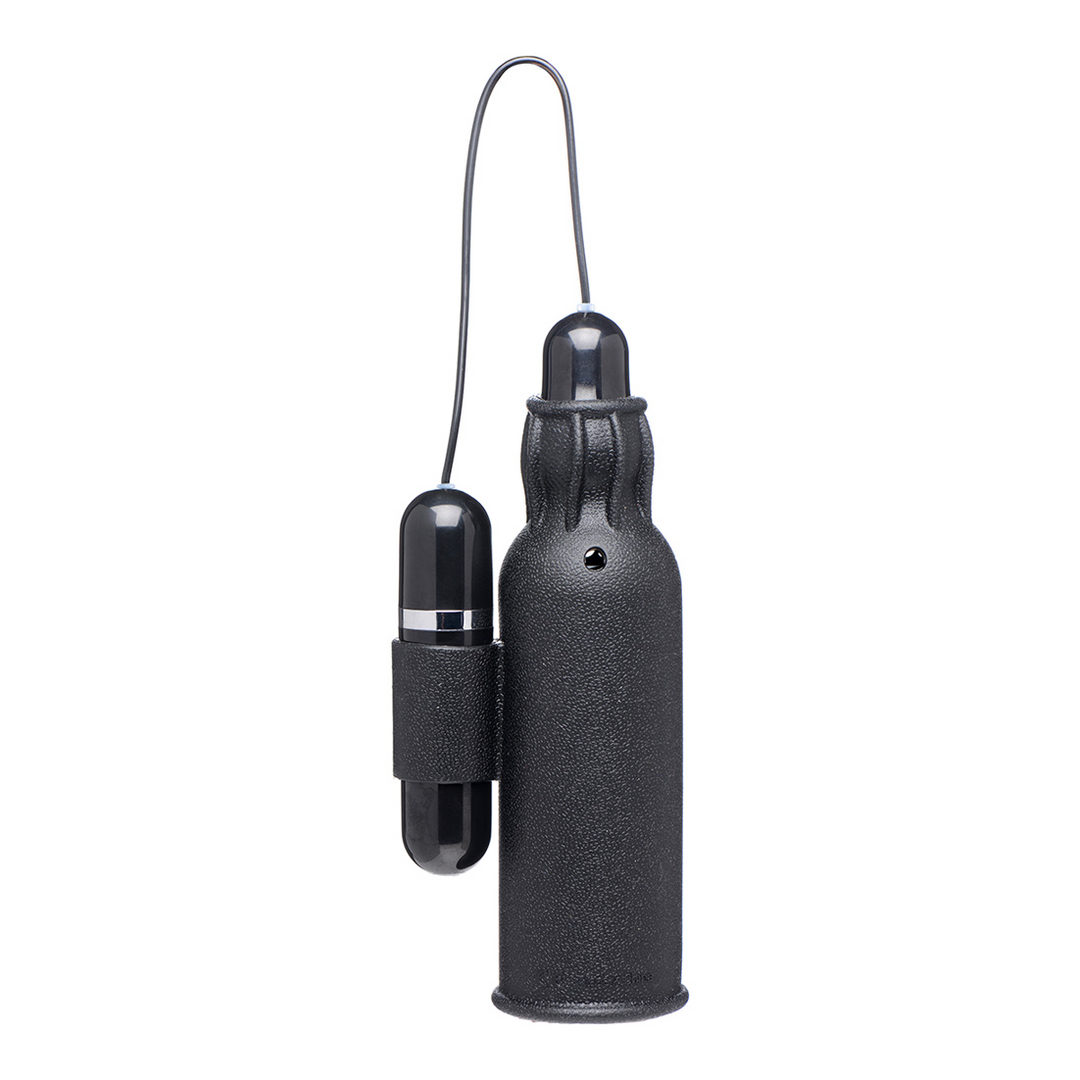 Lightning Stroke – Siliconen Stroker met Vibrerende Bullet