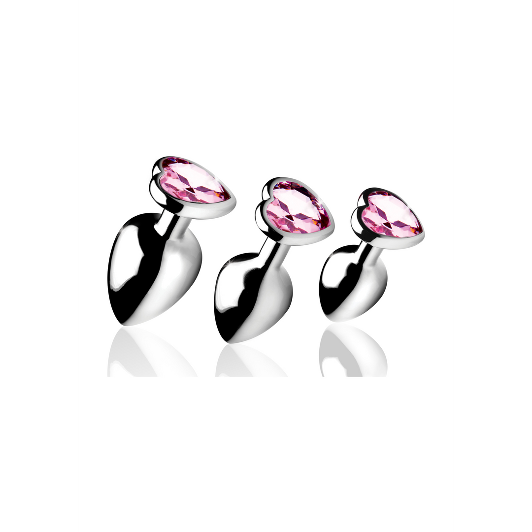 Roze Hart – Butt Plug Set – 3 Stuks
