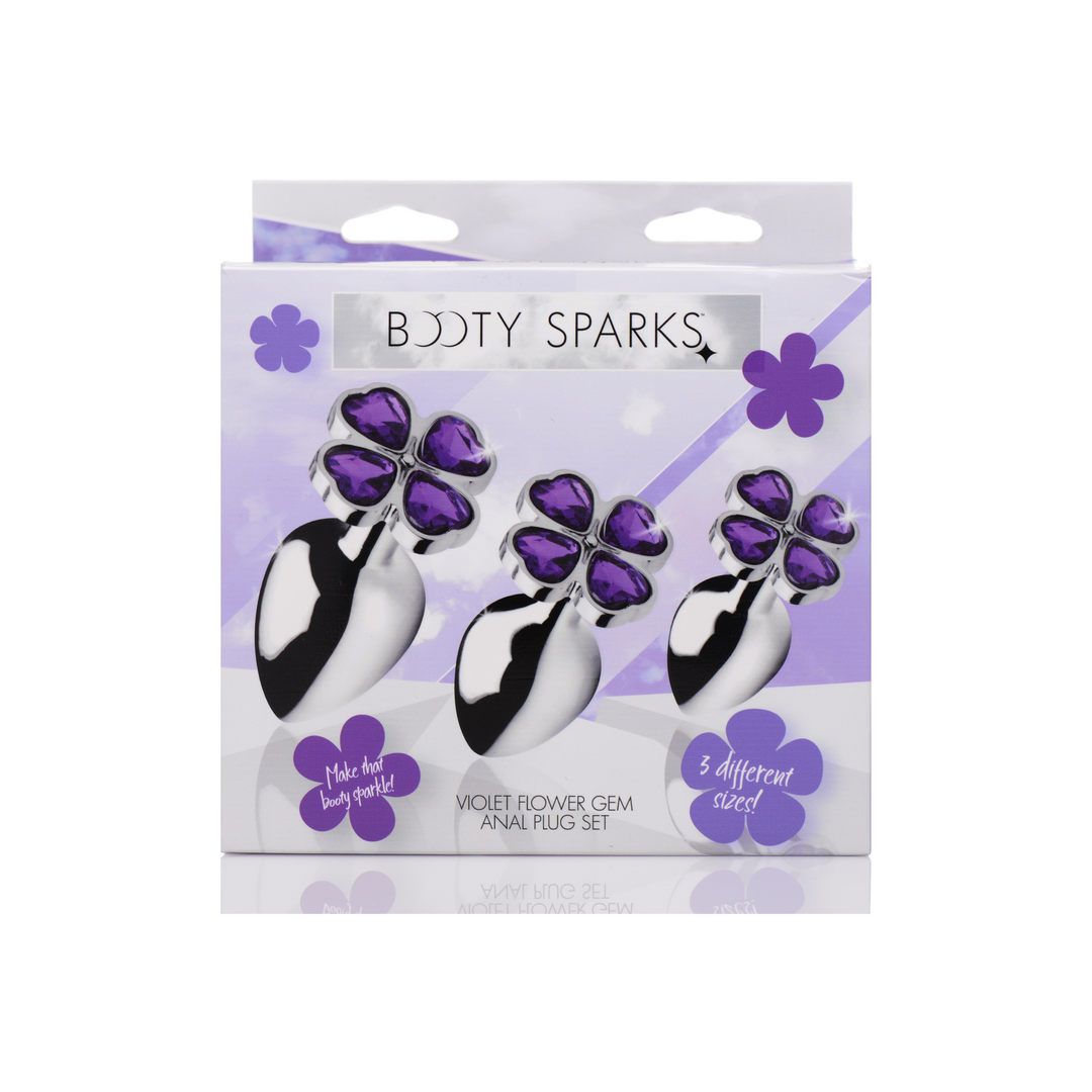 Violet Flower – Butt Plug Set – 3 Stuks
