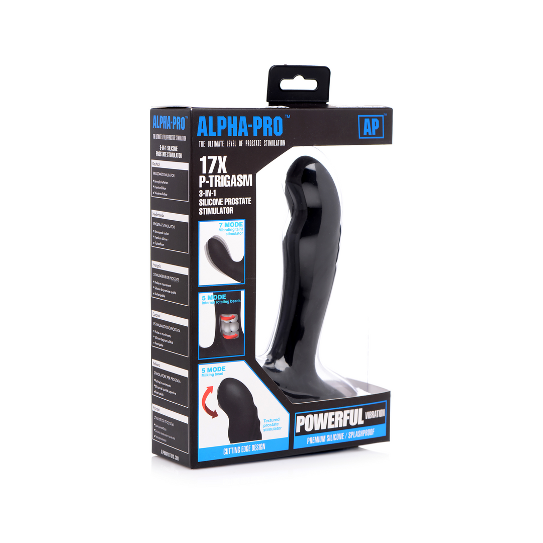 P-Trigasm – 3-In-1 Siliconen Prostaatstimulator