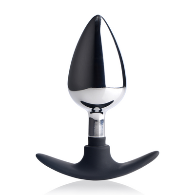 Donkere Indringer - Metaal en Silicone Anale Plug - Groot Donkere Indringer - Metaal en Silicone Anale Plug - Groot