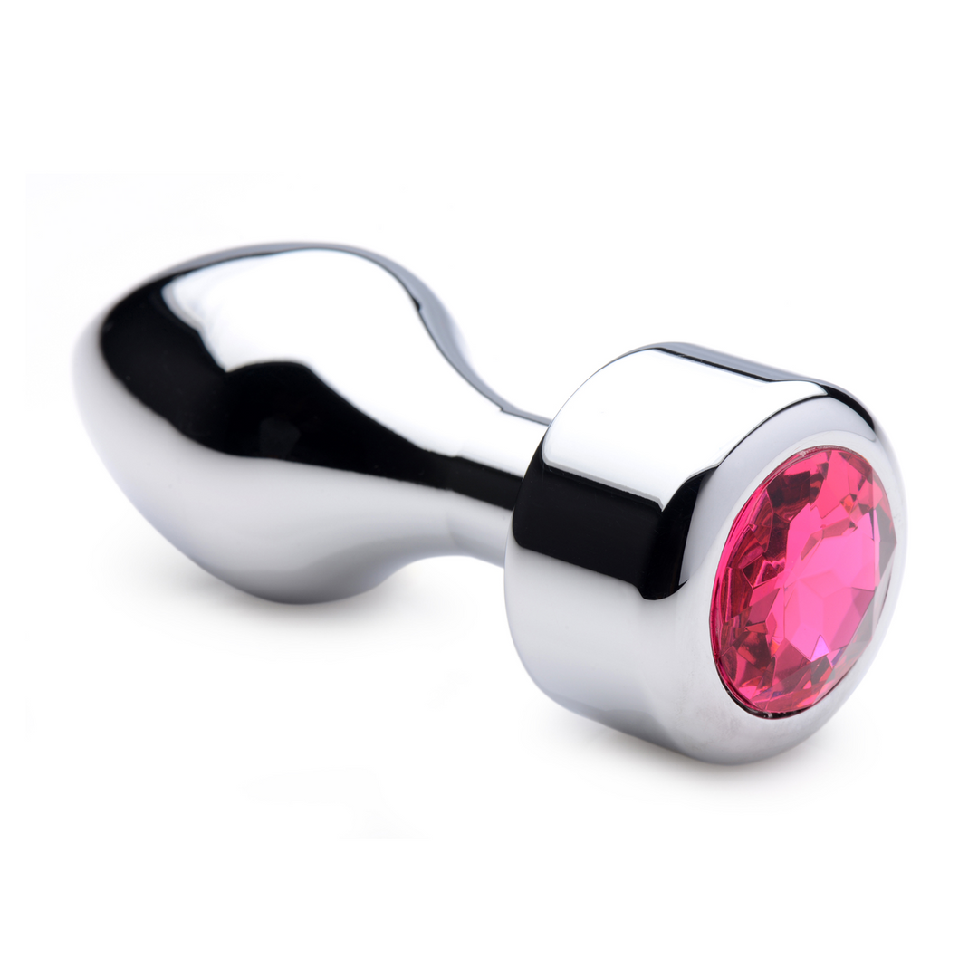 Pink Gemstone – Weighted Base Aluminum Plug – Large