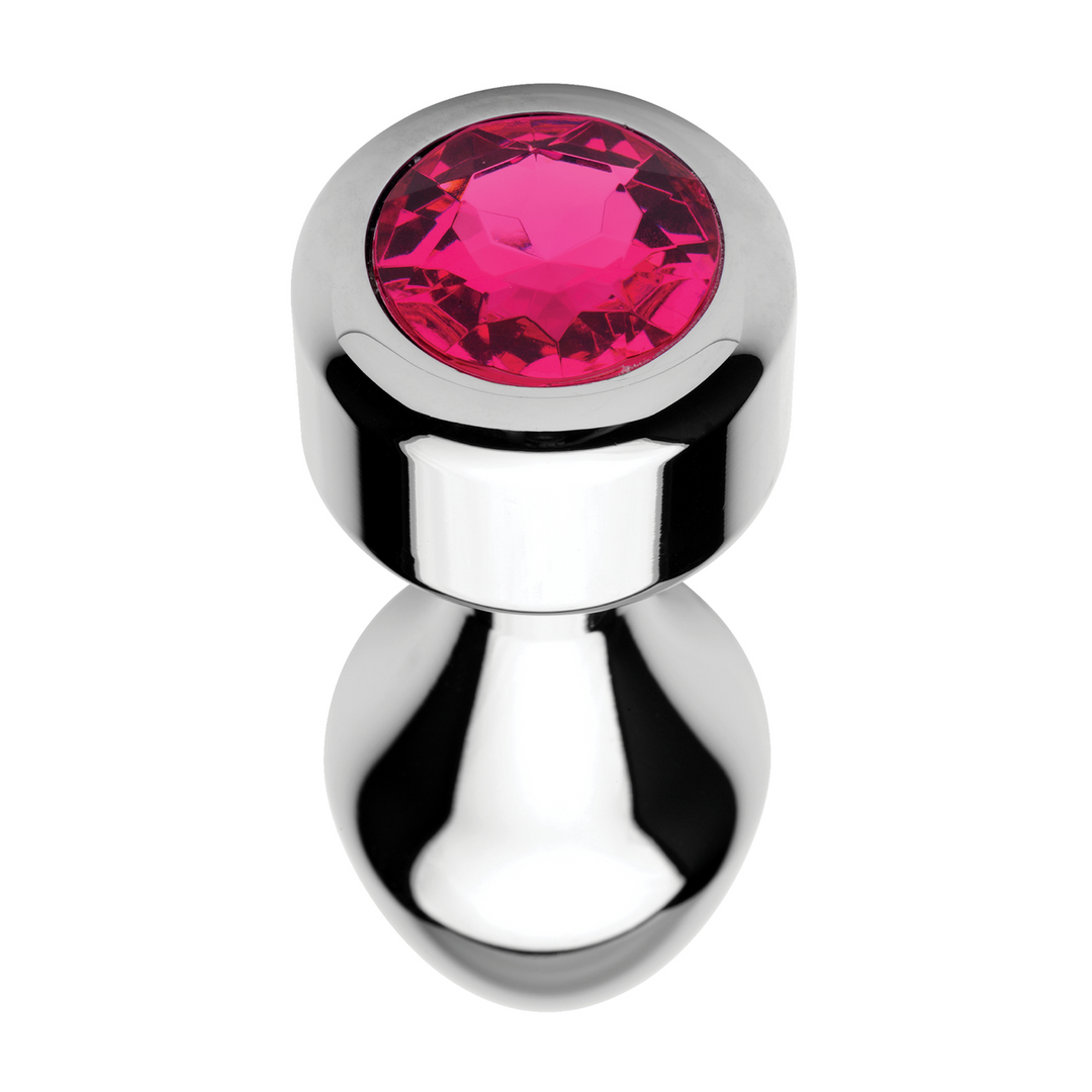 Pink Gemstone – Weighted Base Aluminum Plug – Large