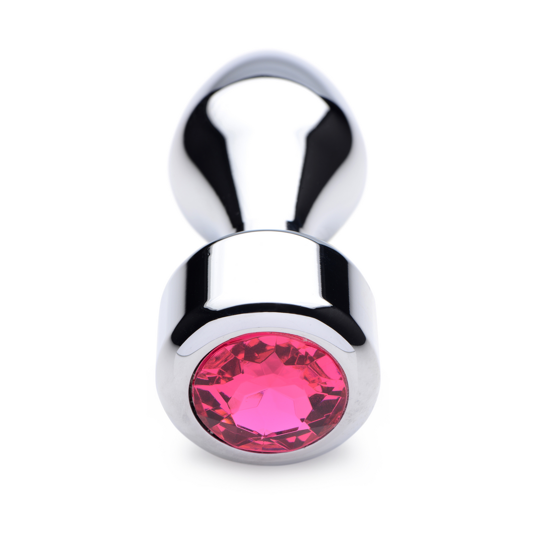 Pink Gemstone – Weighted Base Aluminum Plug – Large