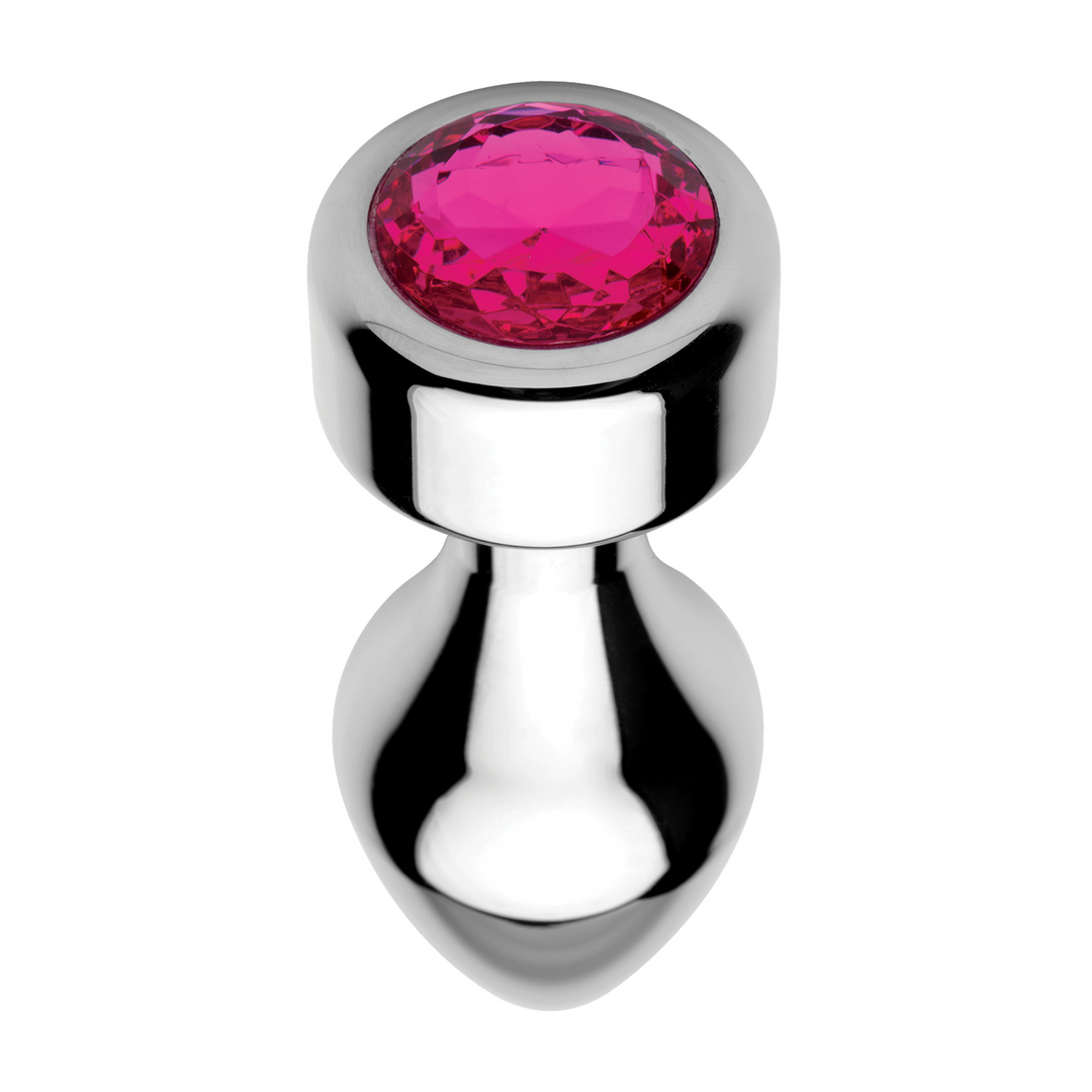 Pink Gemstone – Weighted Base Aluminum Plug – Medium