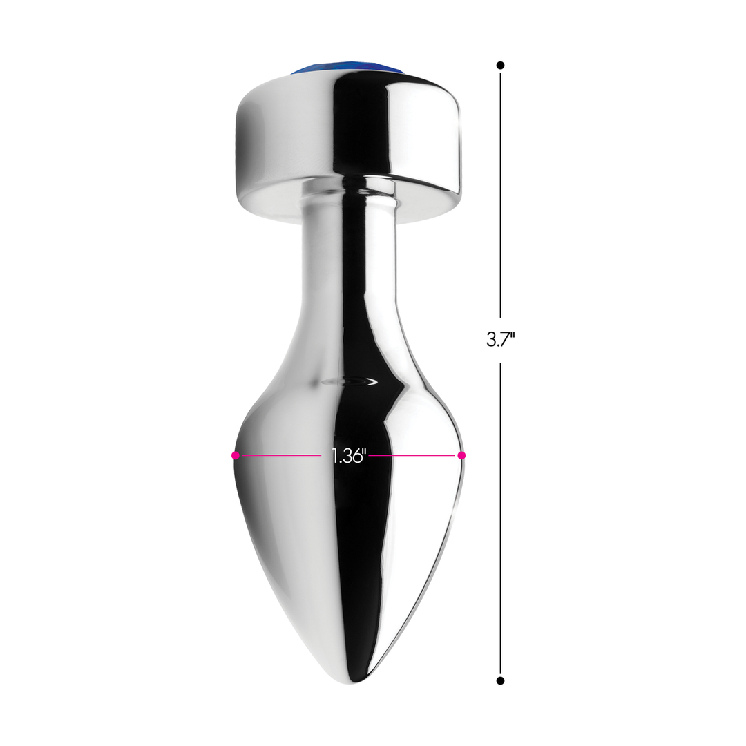 Blauwe Edelsteen – Verzwaarde Aluminium Plug – Medium