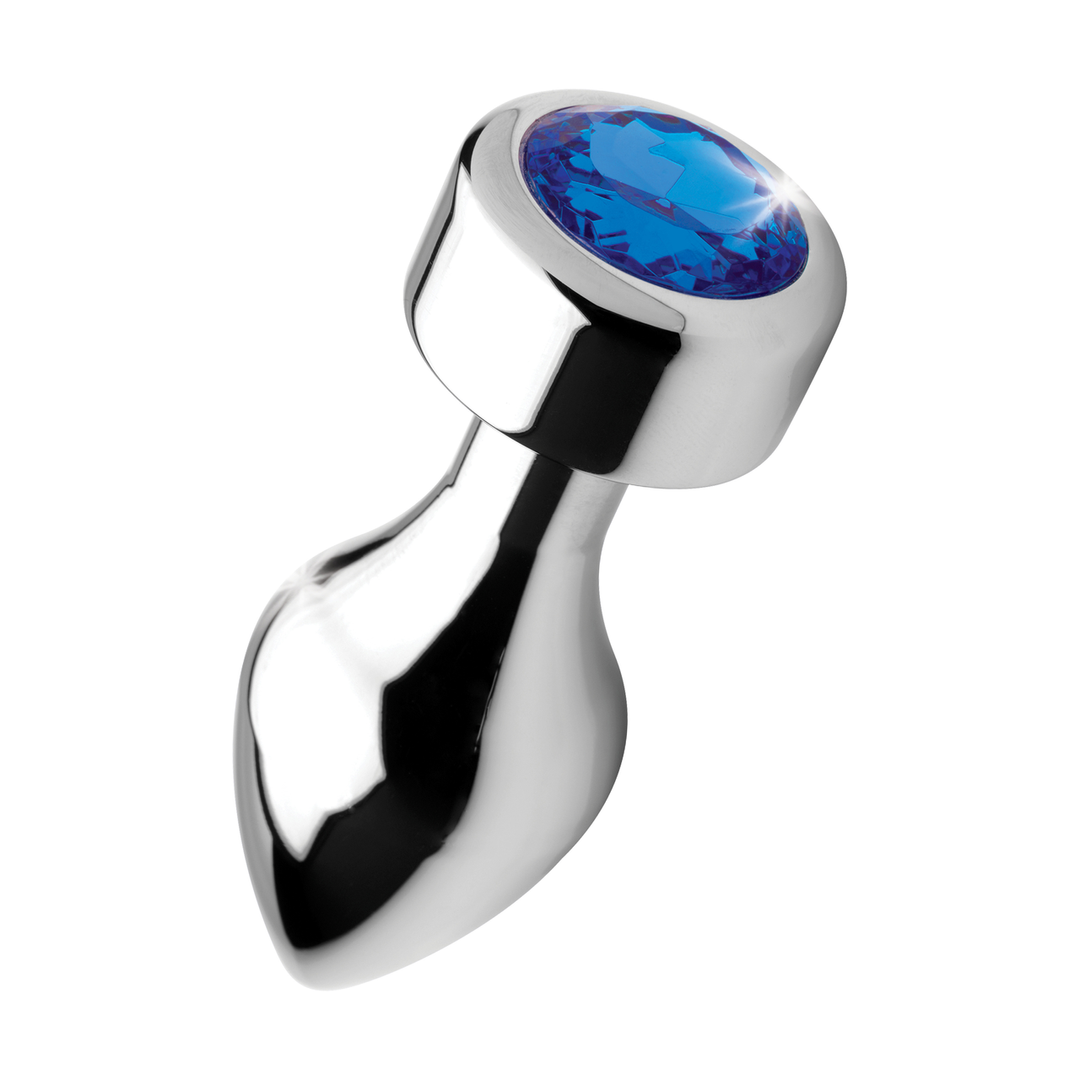 Blauwe Edelsteen – Verzwaarde Aluminium Plug – Medium