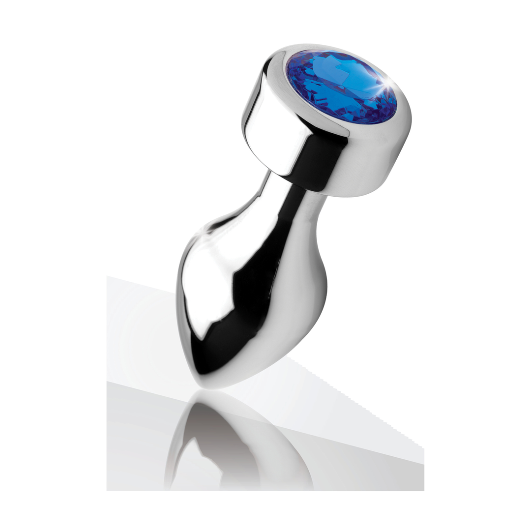 Blauwe Edelsteen – Verzwaarde Aluminium Plug – Medium