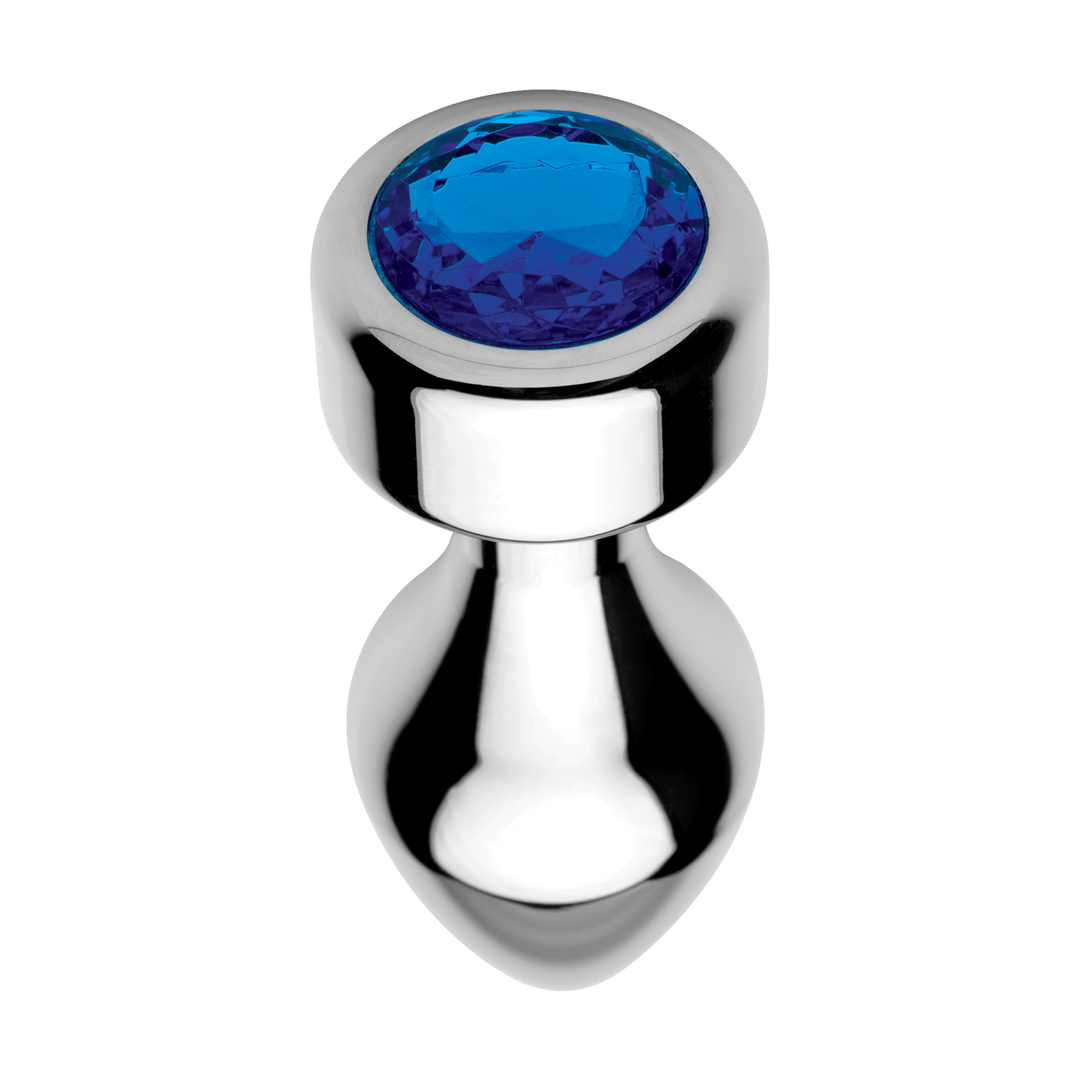 Blauwe Edelsteen – Verzwaarde Aluminium Plug – Medium
