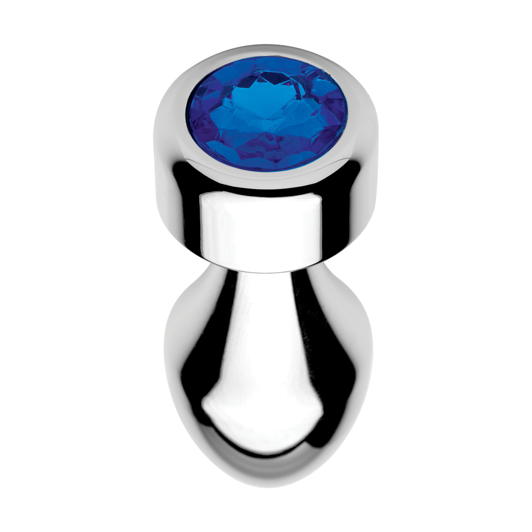 Blauwe Edesteen – Gewichte Basis Aluminium Plug – Klein