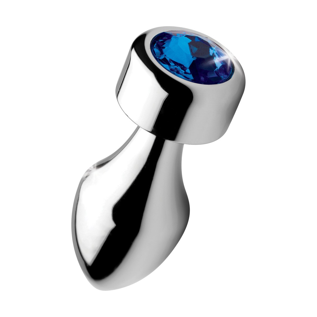 Blauwe Edesteen – Gewichte Basis Aluminium Plug – Klein
