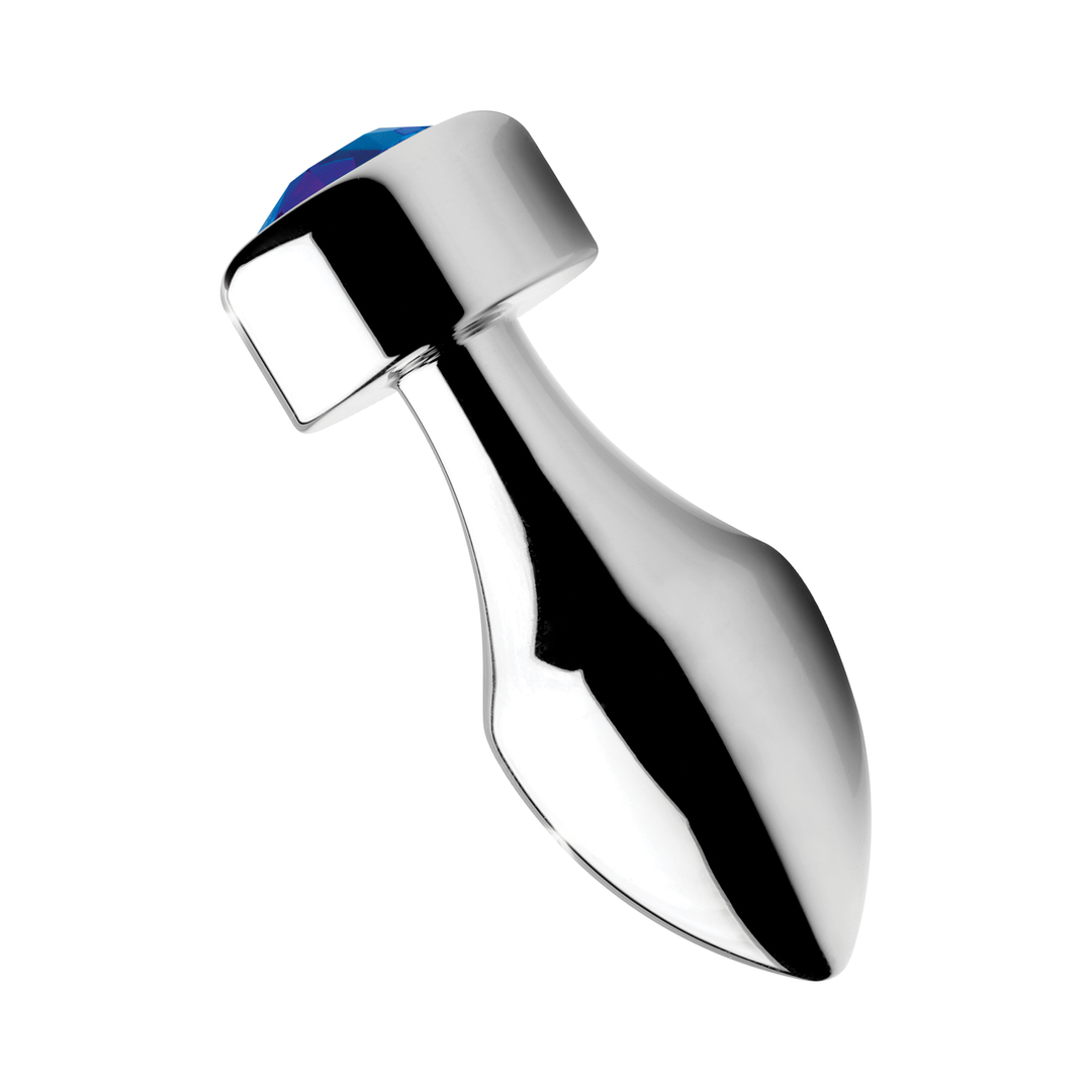 Blauwe Edesteen – Gewichte Basis Aluminium Plug – Klein