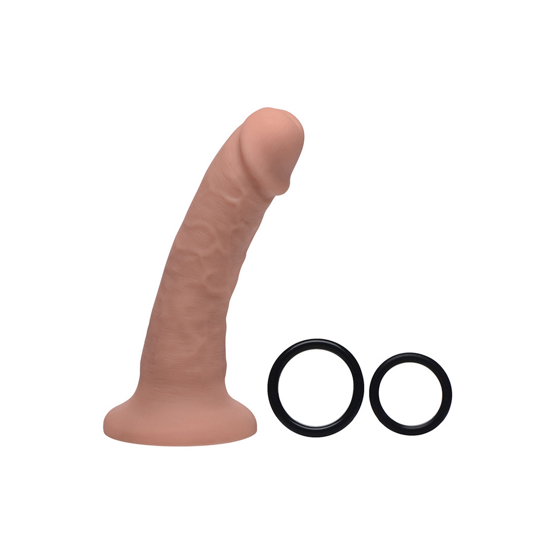 Seducer – Siliconen Dildo met Harness – 7 / 18 cm