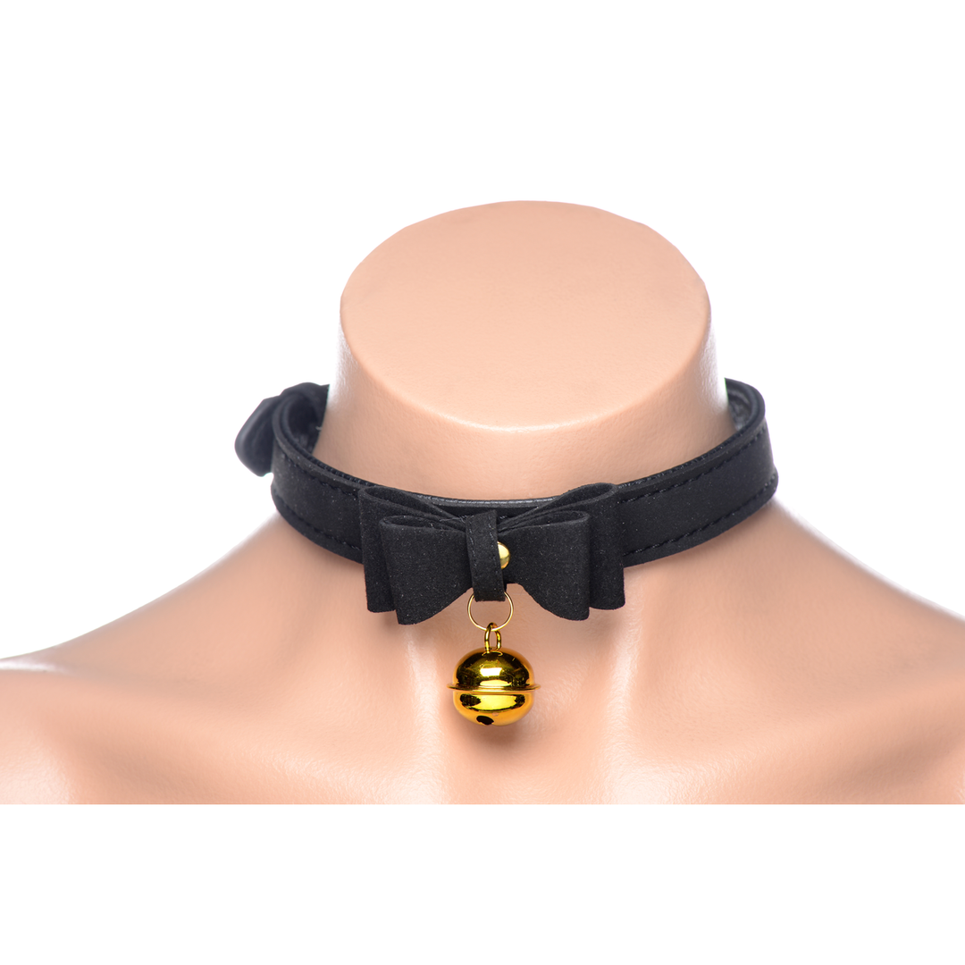 Gouden Kitty – Kat Belhalsband – Zwart/Goud