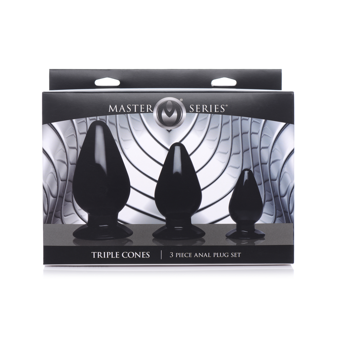 Driehoeksconussen – Anale Plug Set – 3 Stuks