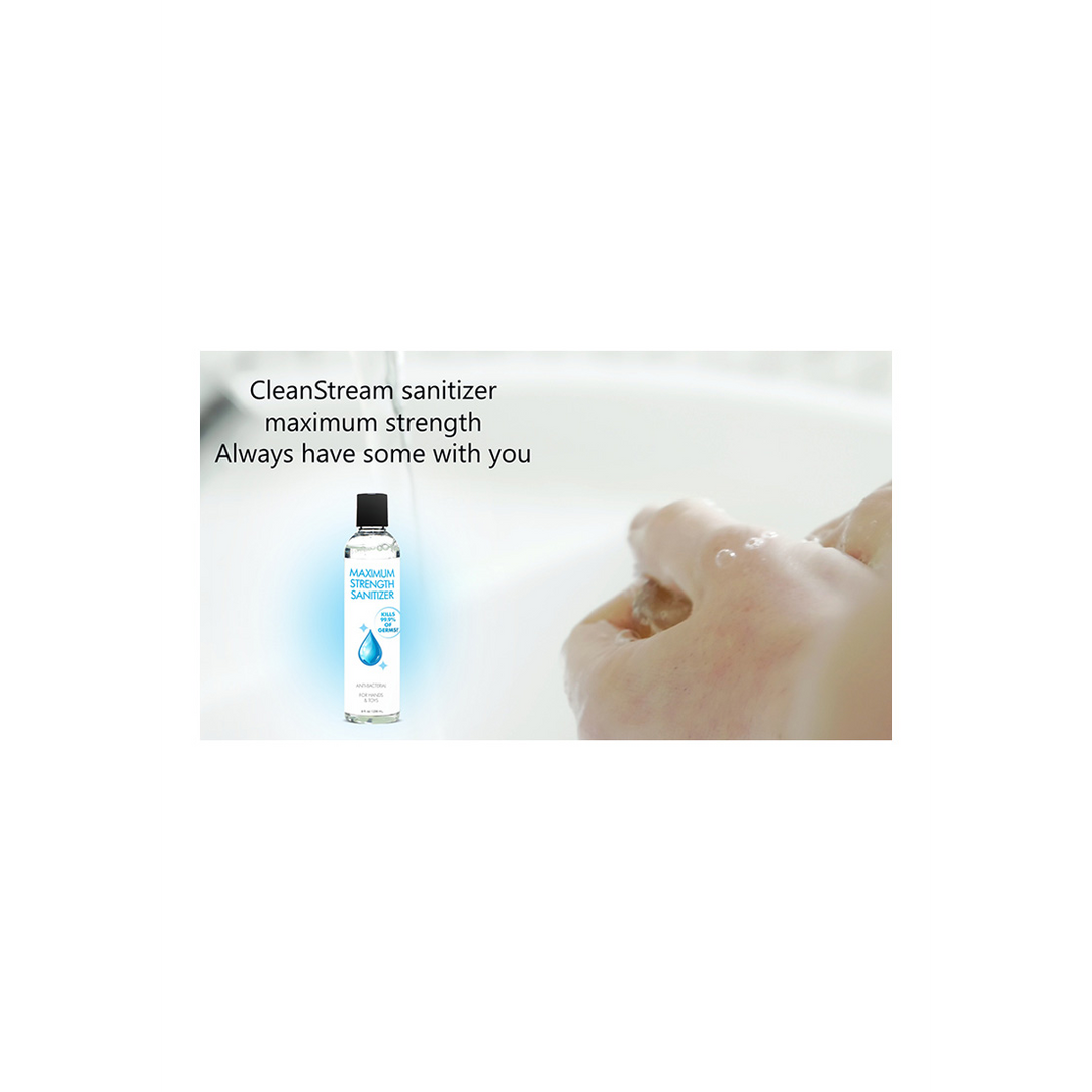 Maximale Kracht Sanitizer voor Handen en Speelgoed – 8 fl oz / 236 ml
