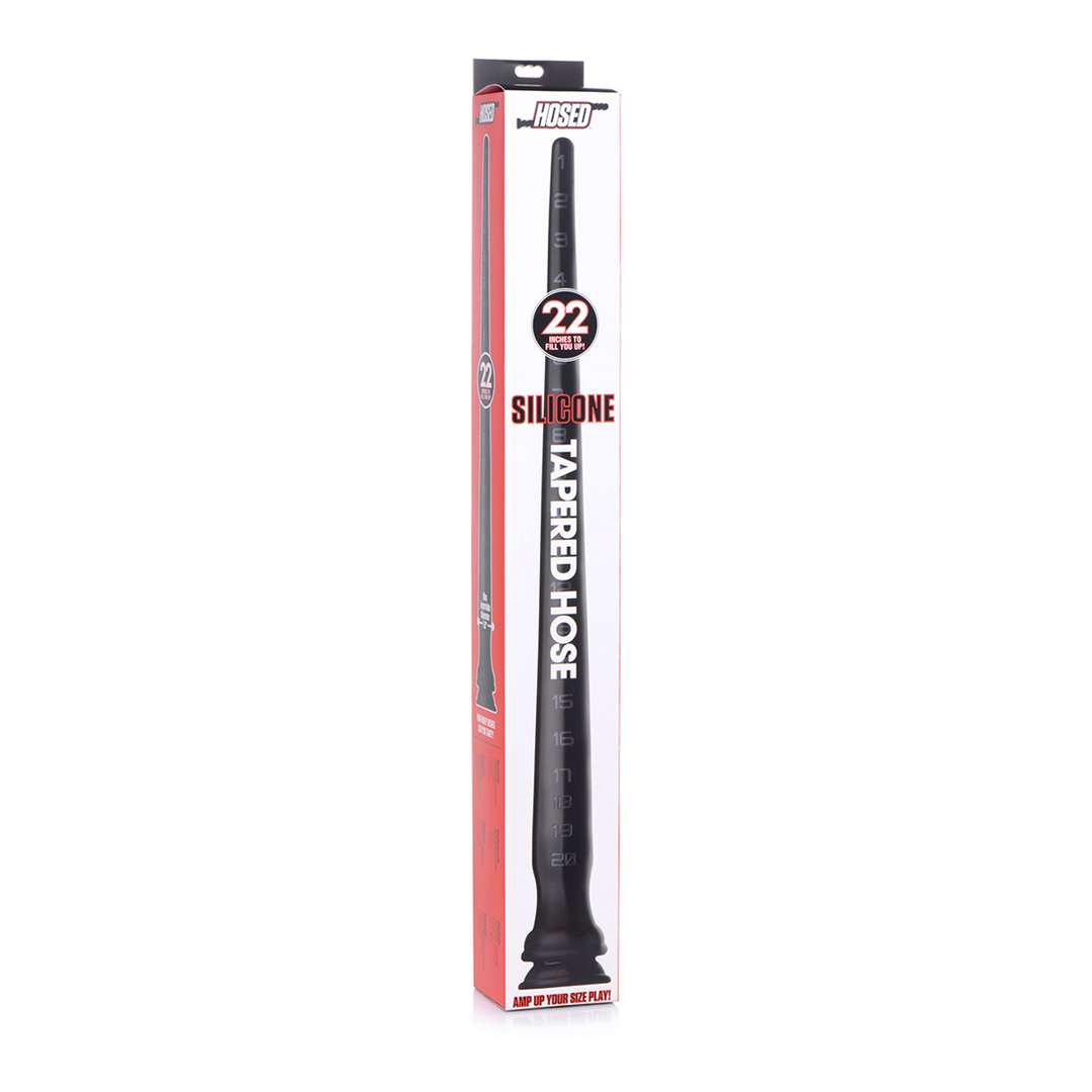 Tapered Siliconen Slang met Structuur – 22 / 56 cm