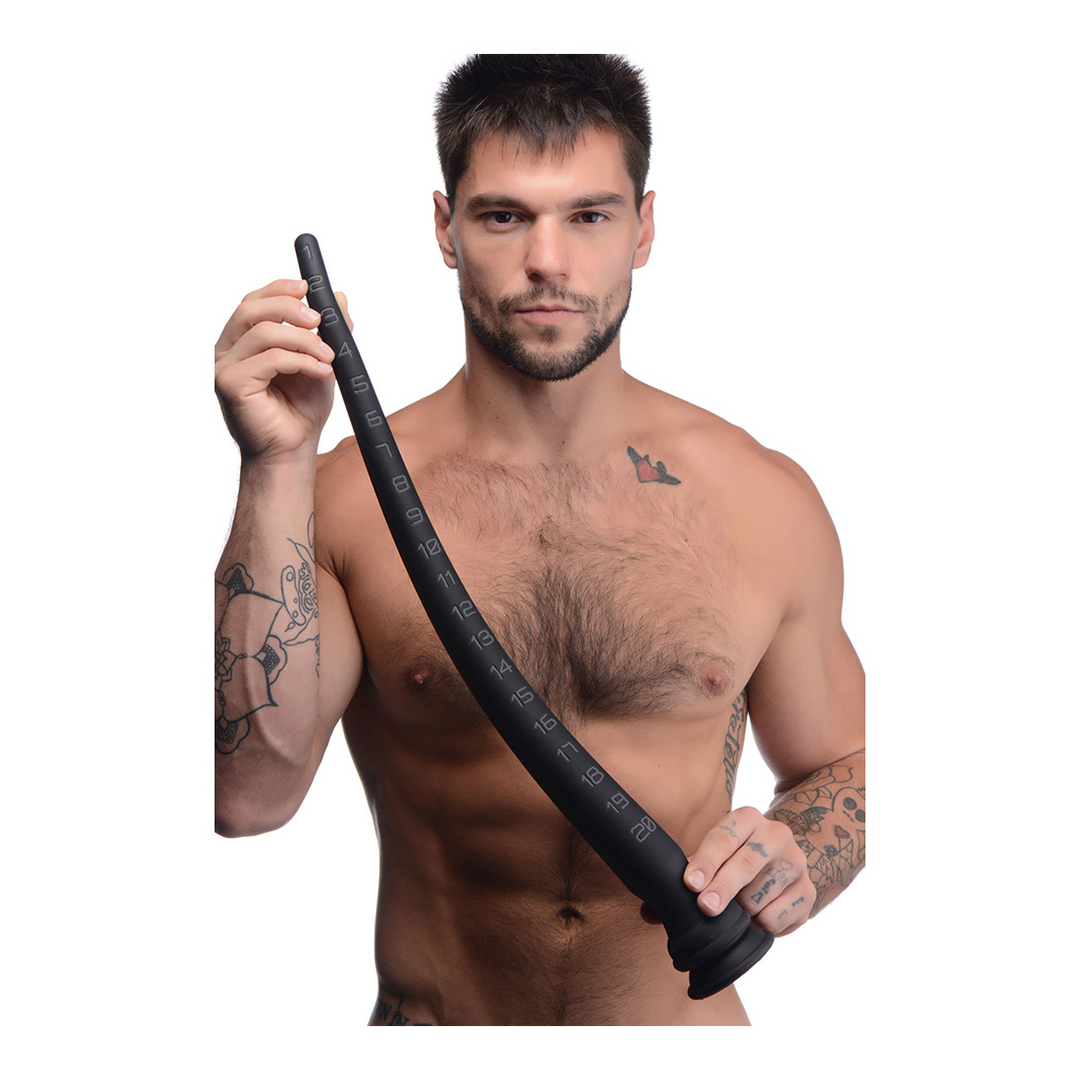 Tapered Siliconen Slang met Structuur – 22 / 56 cm