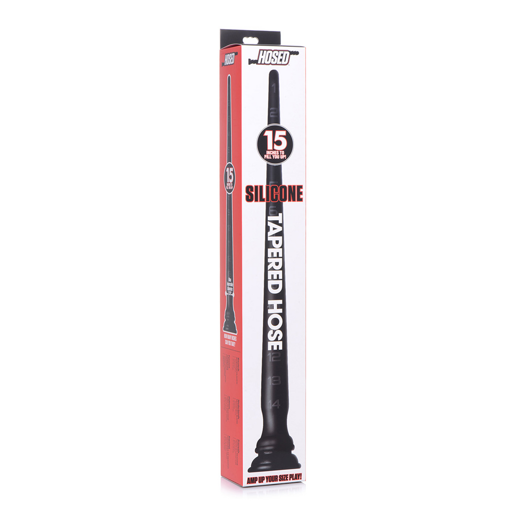 Tapered Siliconen Slang met Structuur – 15 / 38 cm