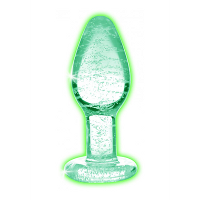 Glow-In-The-Dark - Glazen Buttplug - Klein Glow-In-The-Dark - Glazen Buttplug - Klein