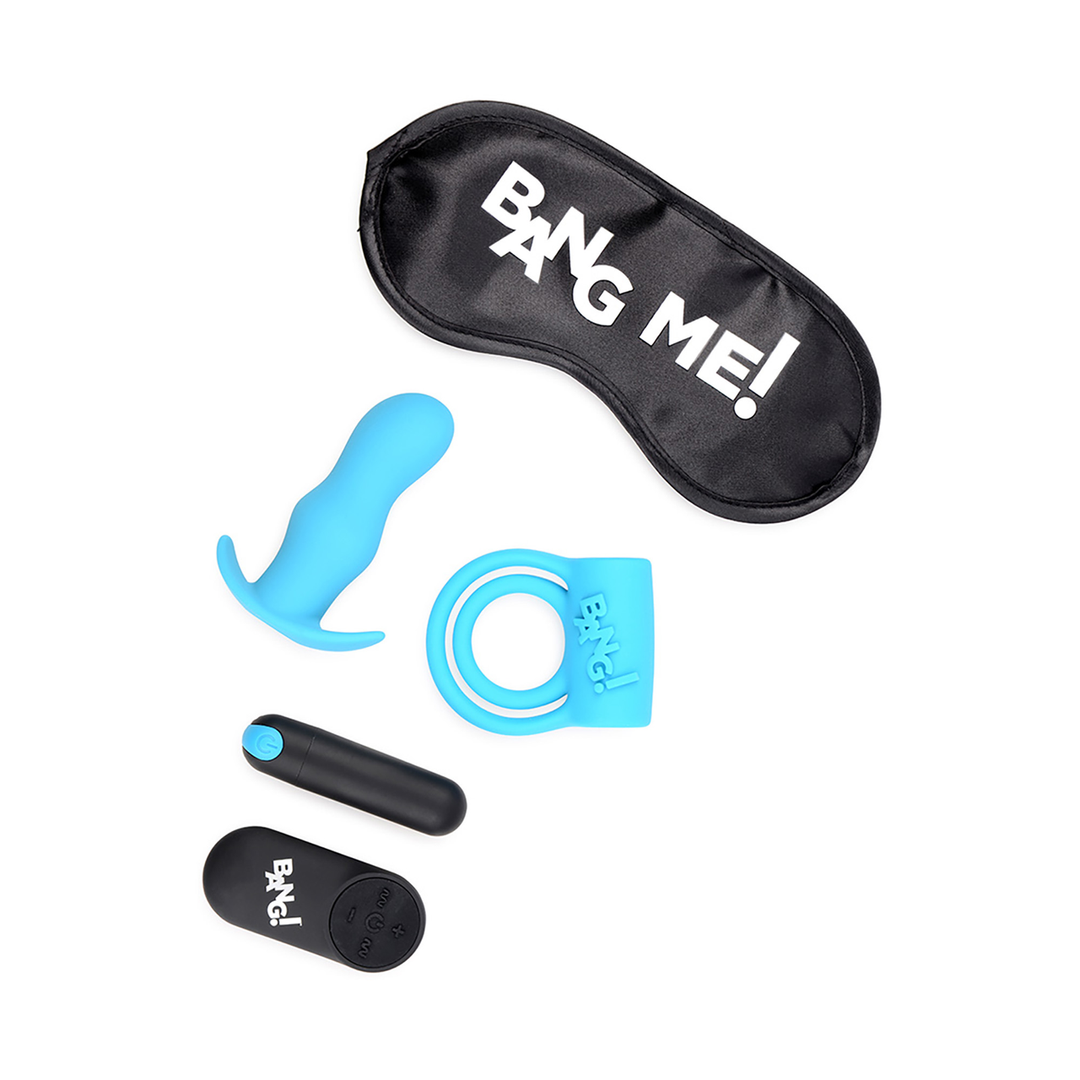 Duo Blast Kit – Cockring, Butt Plug, Bullet Vibrator en Blinddoek