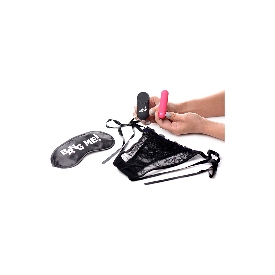 Power Panty – Kantpanty, Bullet Vibrator en Blinddoek