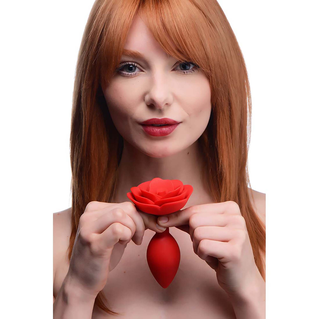 Booty Bloom – Silicone Rose Anale Plug – Rood