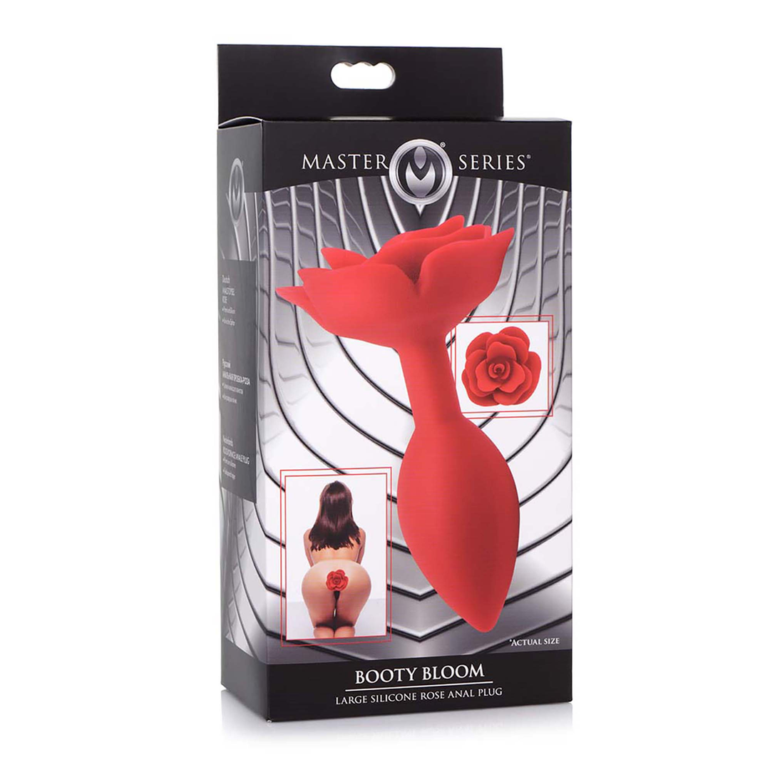 Booty Bloom – Silicone Rose Anale Plug – Rood