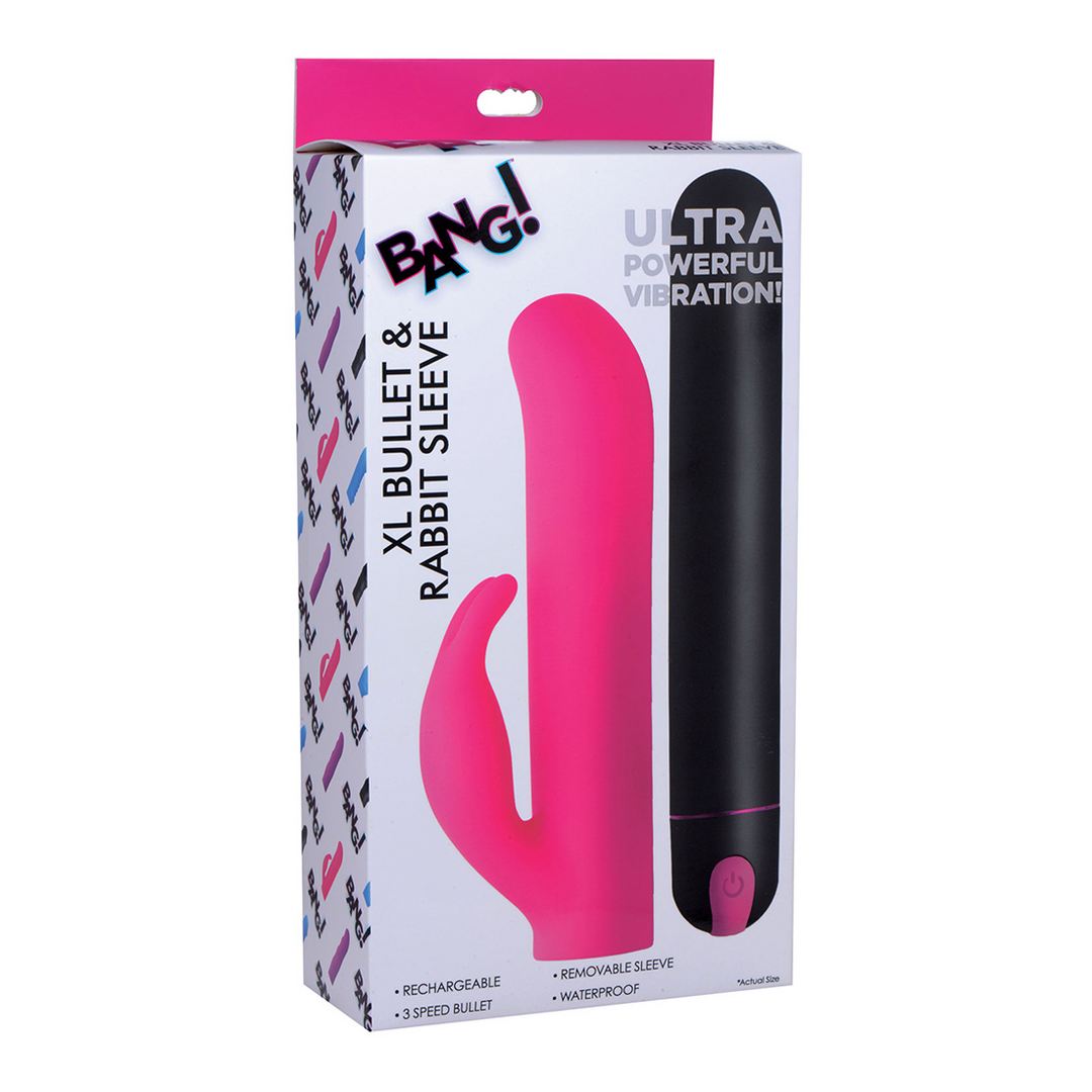 XL Bullet en Rabbit Silicone Sleeve