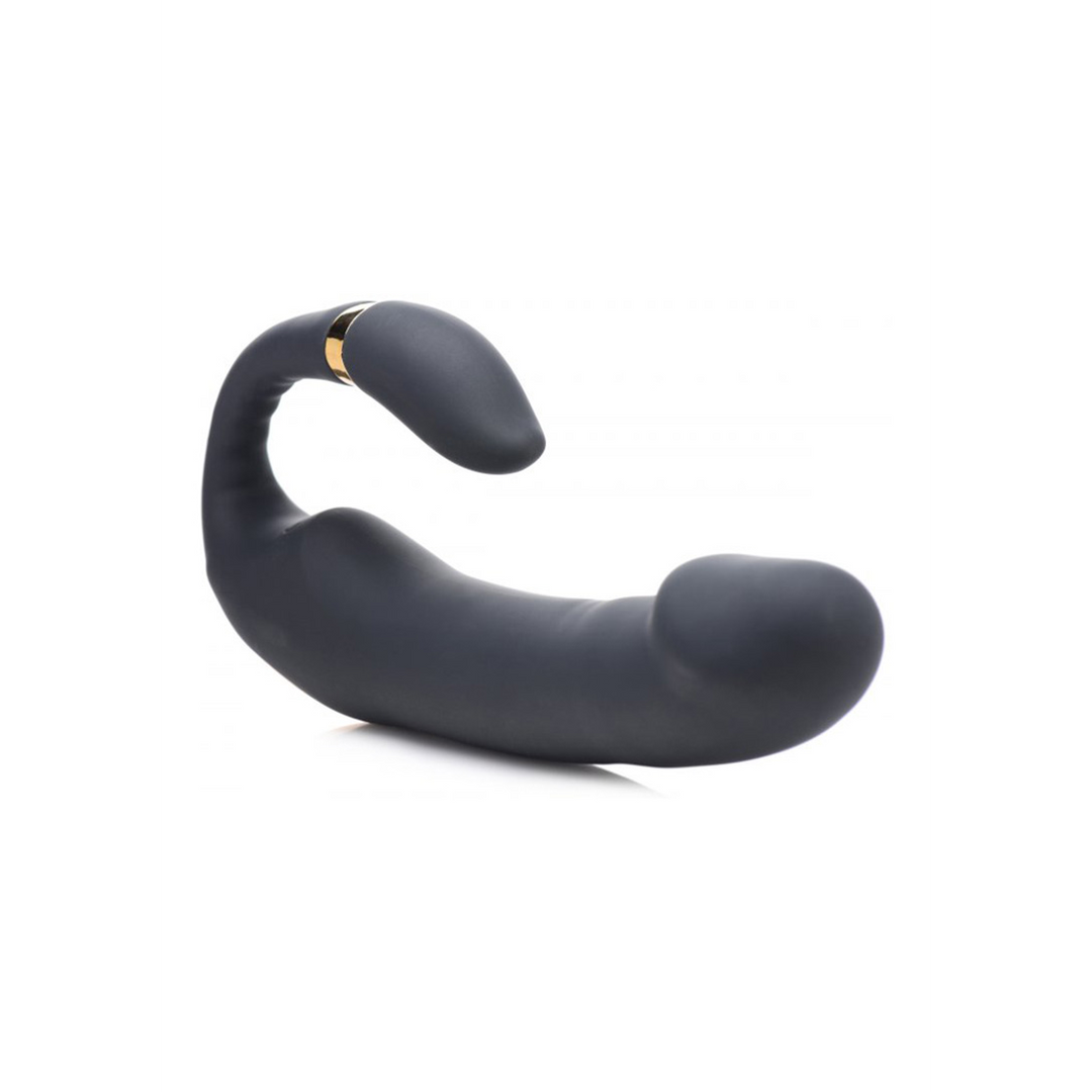 Placer - Vibrador de silicona con estimulador de clítoris
