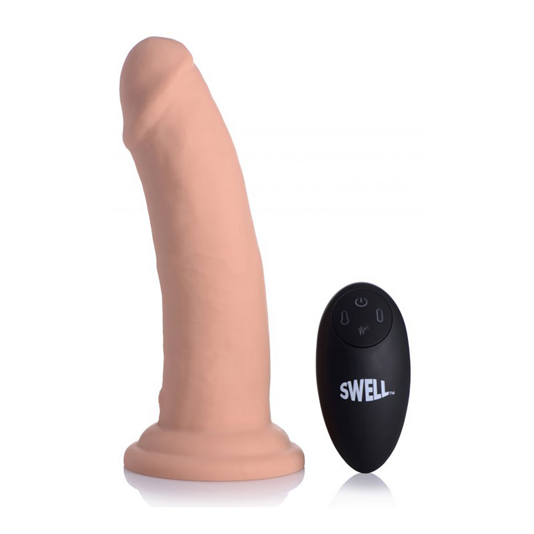 Swell - Dildo Inflable y Vibrante de Silicona - 7 / 18 cm