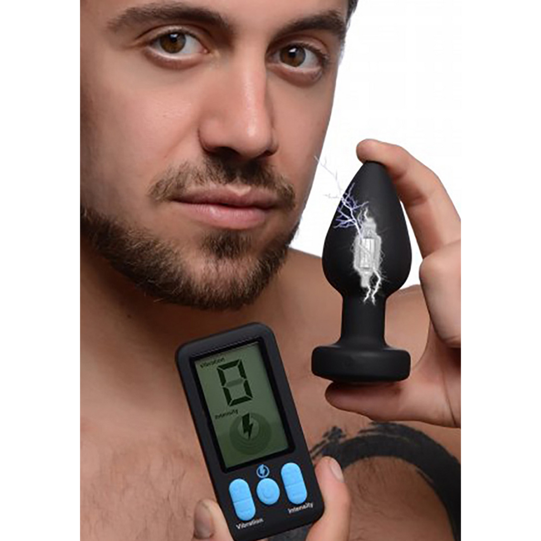 E-Stim Pro – Siliconen Vibrerende Anale Plug + Afstandsbediening