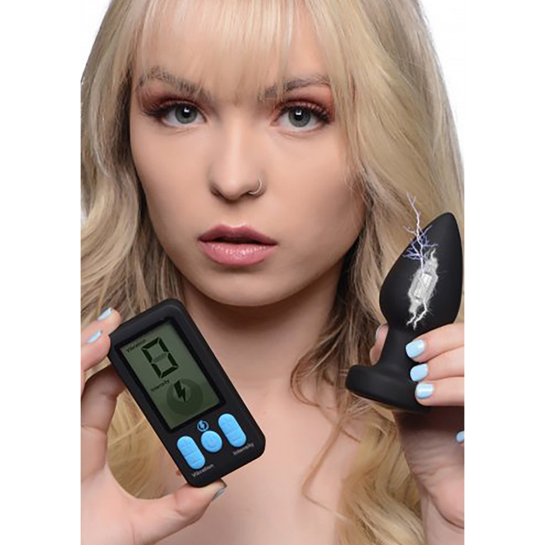 E-Stim Pro – Siliconen Vibrerende Anale Plug + Afstandsbediening