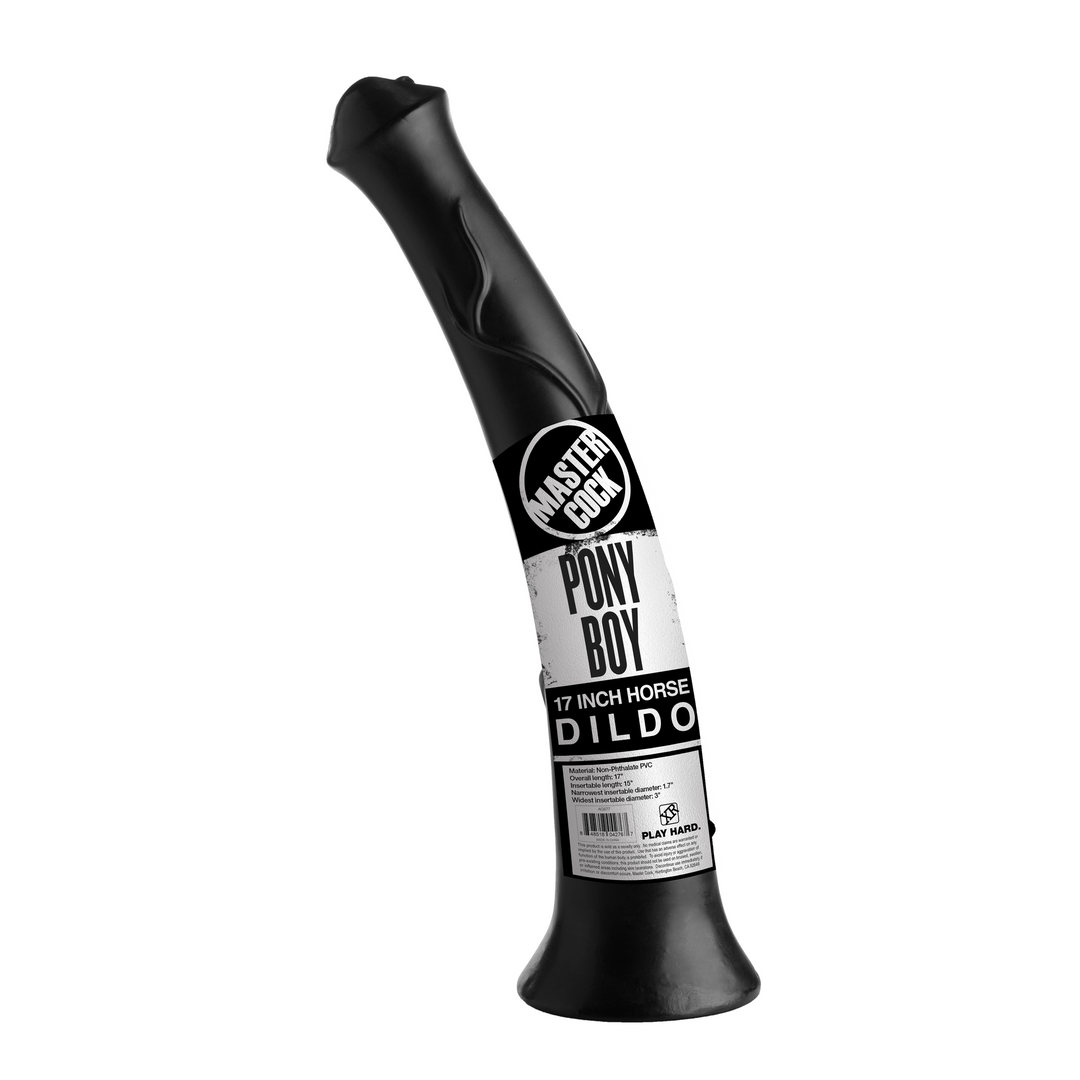 Pony Boy Horse Dildo – 17 inch – Zwart