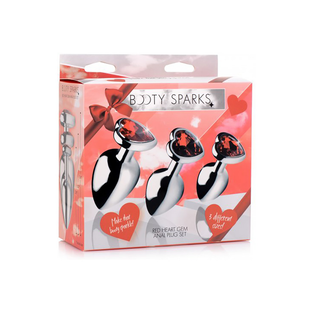 Rode Hart – Butt Plug Set