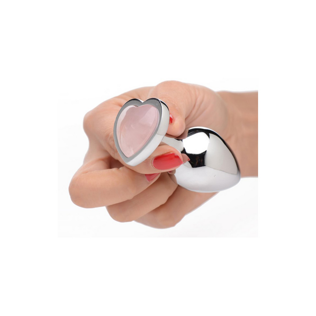 Rose Quartz Heart – Butt Plug – Medium