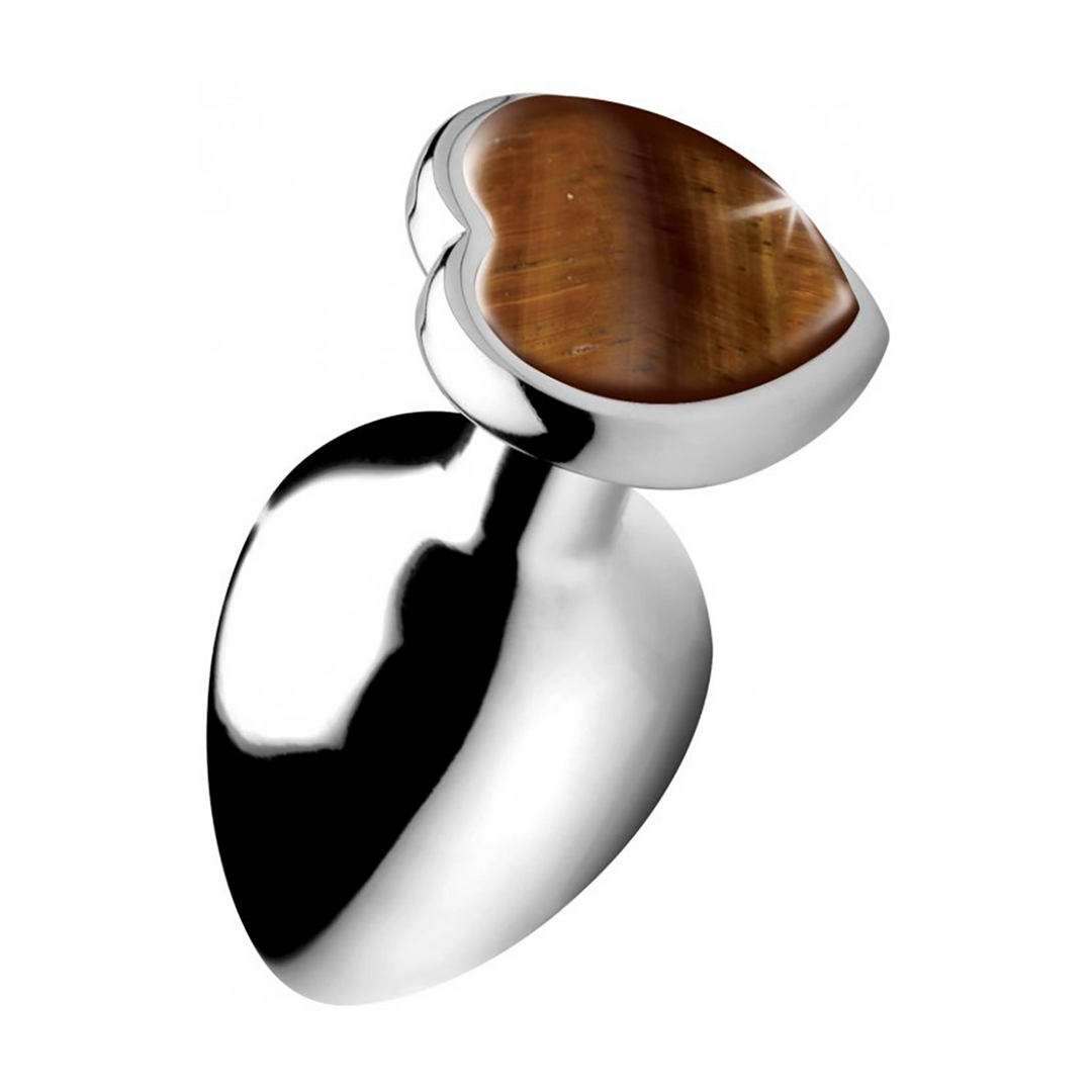 Tiger Eye Heart – Butt Plug – Large