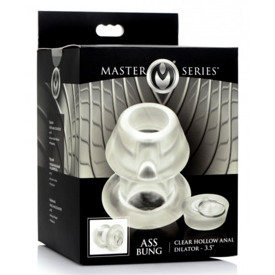 Ass Bung – Heldere Holle Anale Dilator met Plug – Groot