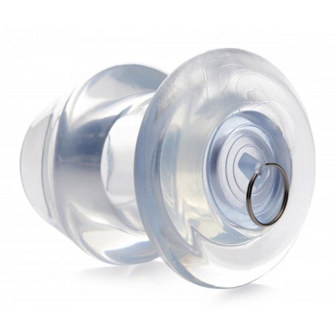 Ass Bung – Heldere Holle Anale Dilator met Plug – Extra Groot