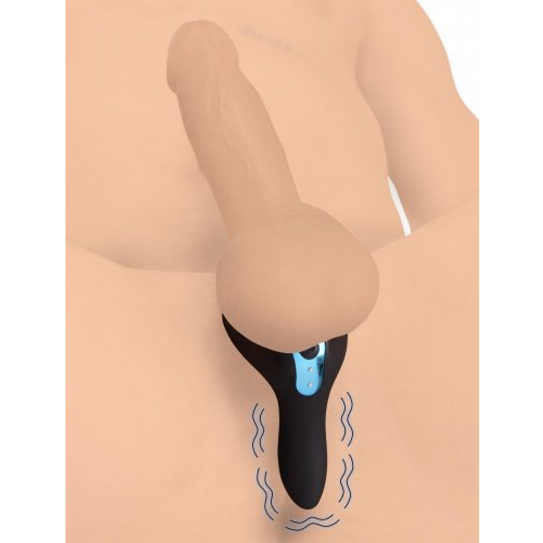 Power Taint – Siliconen Cock- en Ballring met Afstandsbediening