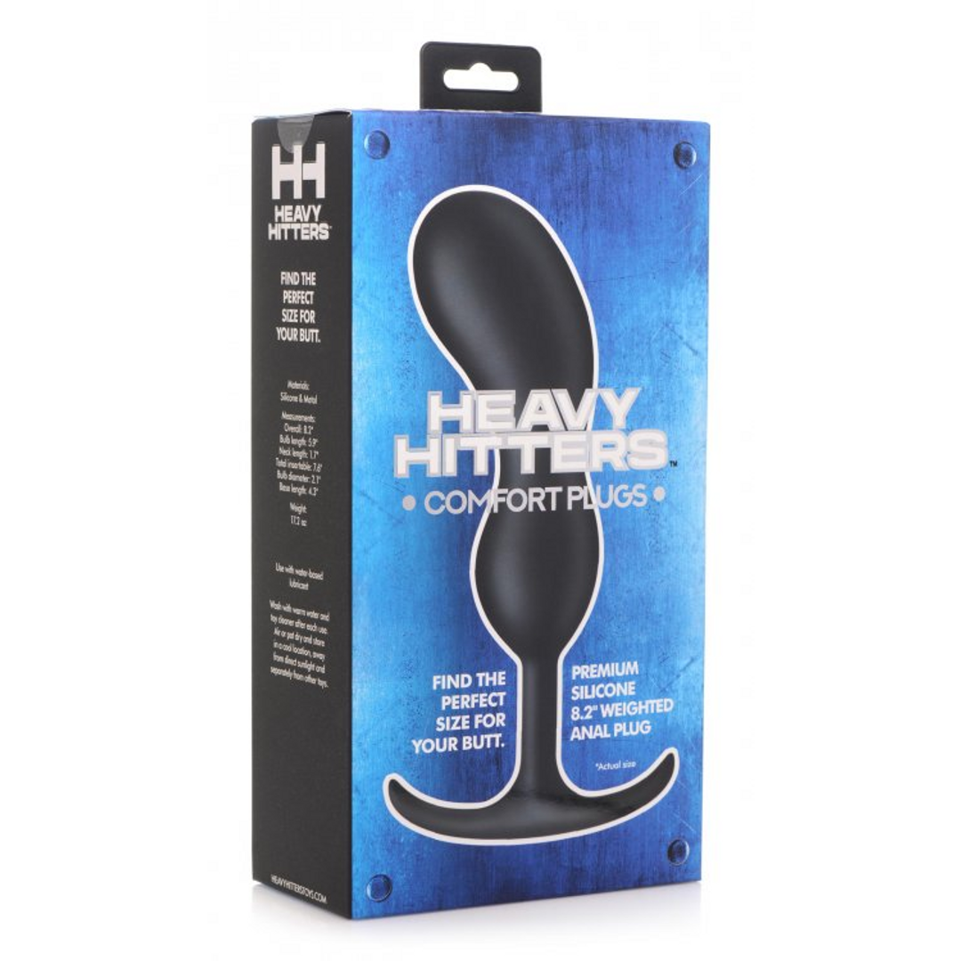 Premium Siliconen Geweighted Prostate Plug – Extra Groot