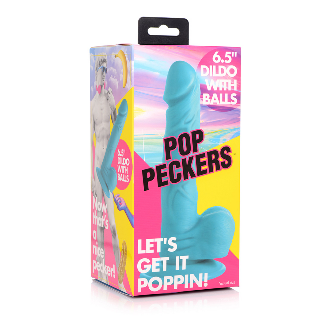 POP – Dildo met Ballen – 6.5 / 16.5 cm
