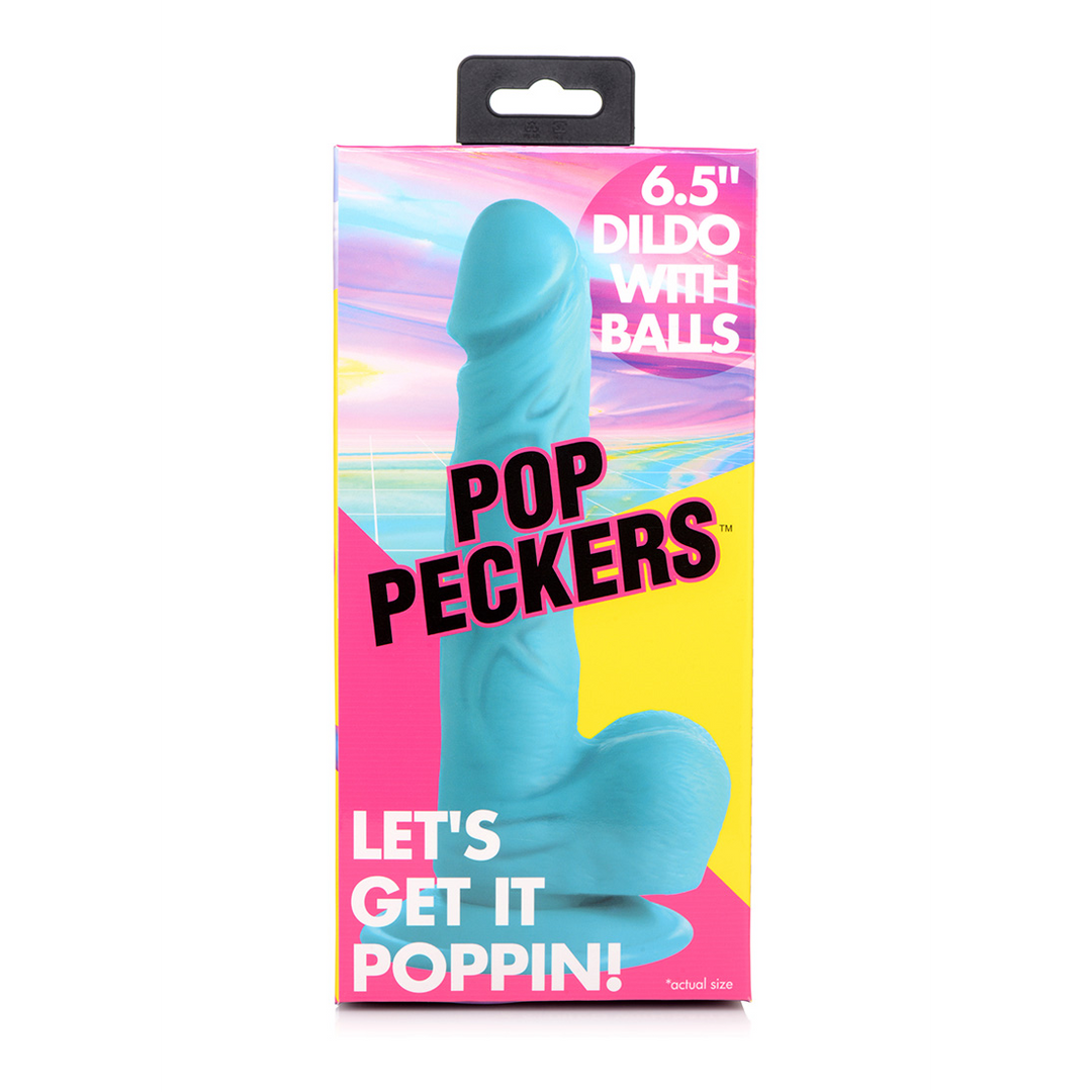 POP – Dildo met Ballen – 6.5 / 16.5 cm
